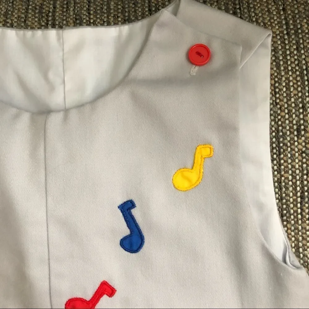 Vintage Romper Marching Band Music Horn 9-12m